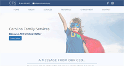 Desktop Screenshot of carolinafamily.org